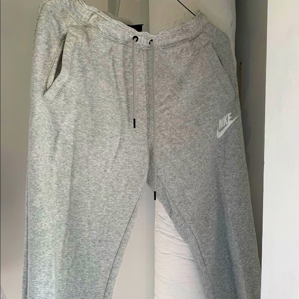 Grey Nike sweatpants